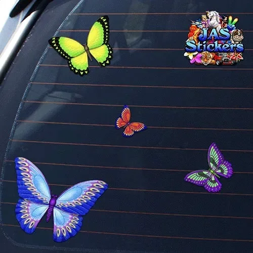 Adesivi per auto – piccola farfalla multicolore – animale – ST00025MC_SML -… - immagine 2