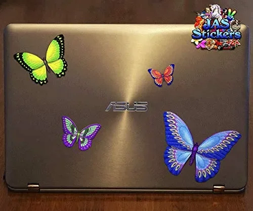 Adesivi per auto – piccola farfalla multicolore – animale – ST00025MC_SML -… - immagine 3