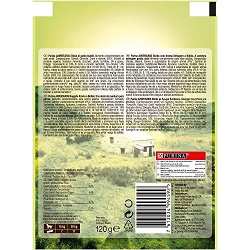 Adventuros Purina Snack Cane Mini Stick al Gusto Bufal, 6 Buste da 120g… - immagine 2