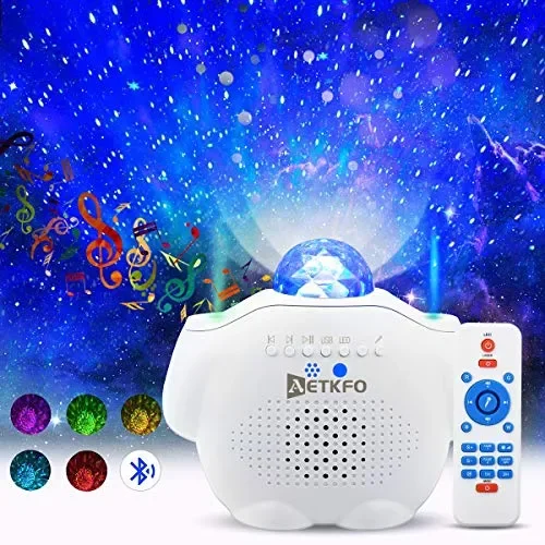 AETKFO Proiettore Stelle Bambini con Musica Lampada Luce Notturna…