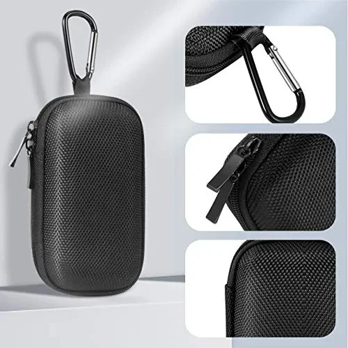 AGPTEK – Custodia per lettore MP3 portatile con moschettone in metallo Nero - immagine 2