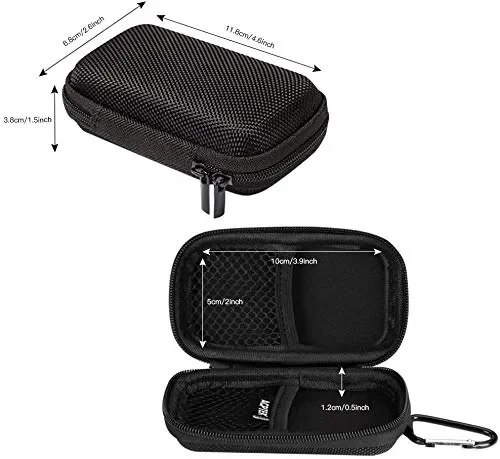 AGPTEK – Custodia per lettore MP3 portatile con moschettone in metallo Nero - immagine 3