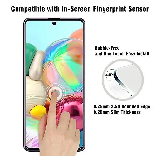 AHABIPERS Pellicola Protettiva per Samsung Galaxy A71 Vetro Temperato, 9H… - immagine 2