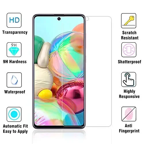 AHABIPERS Pellicola Protettiva per Samsung Galaxy A71 Vetro Temperato, 9H… - immagine 3