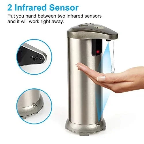 AHUIFT Dispenser Automatico di Sapone, Sapone Liquido Sensore… - immagine 2
