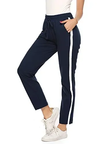 Aibrou Pantaloni da Jogging Donna, Sportivi Lunghi in Cotone 100%…
