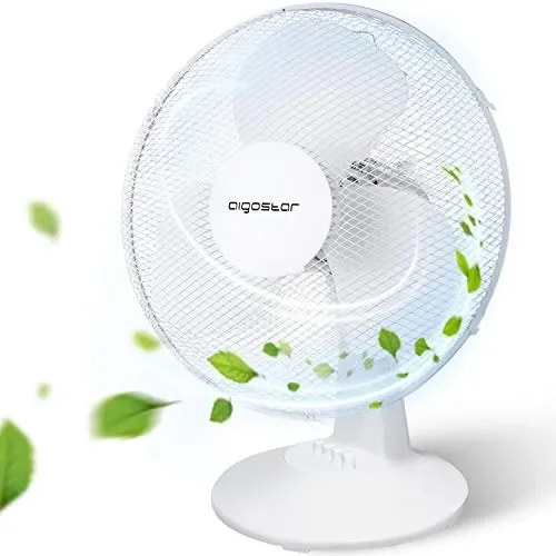 Aigostar Louis 33JTN – Ventilatore da tavolo, silensioso, 3 impostazioni di…