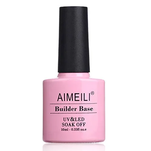 AIMEILI Clear Builder Gel Unghie e Base Coat 2 in 1 Smalto Semipermente in…