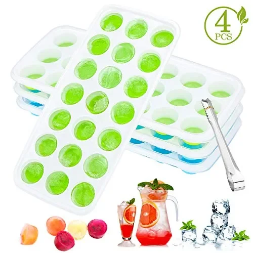 Aitsite Stampo Cubetti Ghiaccio 4Pcs Vassoio di con Coperchio LFGB…