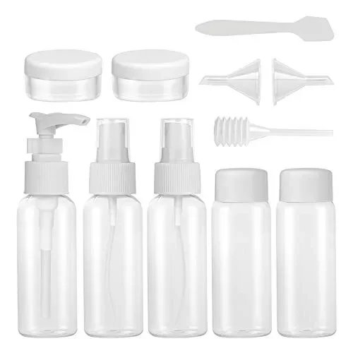 Aival Bottiglie di viaggio Set, 11 bottiglie Pezzi Dispenser liquido per… Vendita calda online