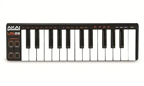 AKAI Professional LPK25 Tastiera Controller MIDI Portatile, USB, con 25… Fornitura