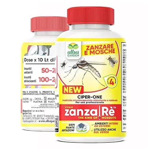 Albagarden – Insetticida Antizanzare Giardino per Esterno E Interno Cimici Mosche Insetti Volanti Striscianti Formiche Moscerini Effetto Zanzariera Anti Zanzare Casa Prati Siepi Animali x 250 ml
