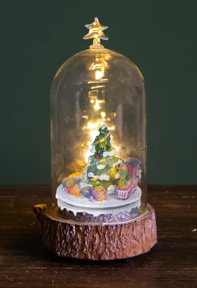 Albero con Trenino con musica luci e movimento 23,5 cm in Resina - immagine 2