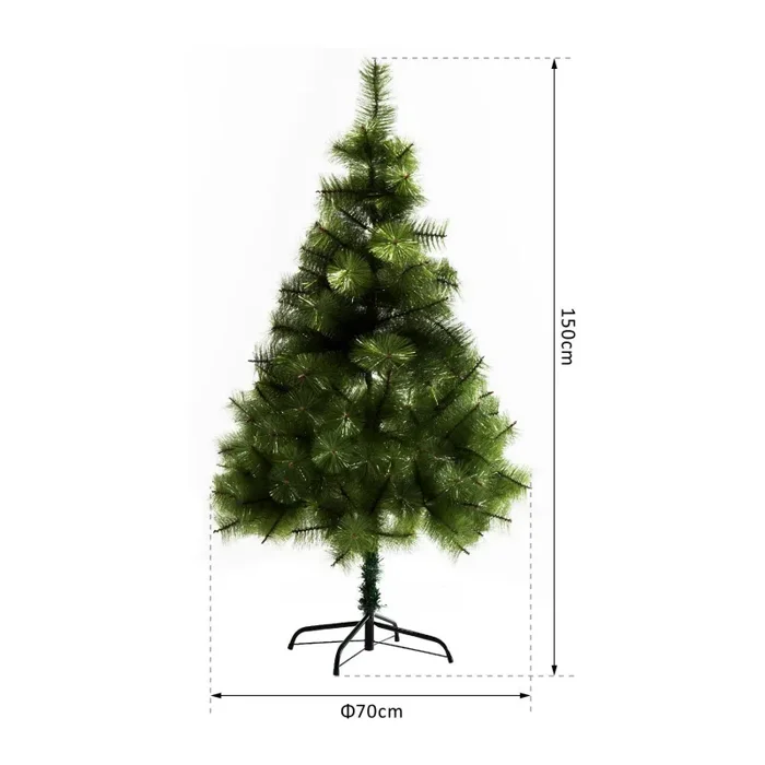 Albero di Natale Artificiale 150 cm 229 Rami Verde - immagine 3