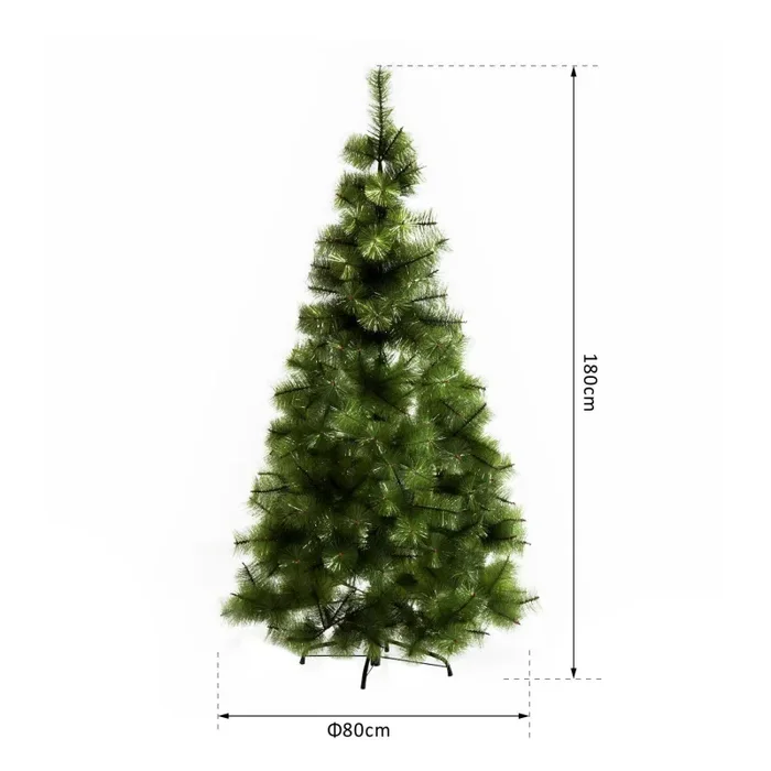 Albero di Natale Artificiale 180 cm 383 Rami e Supporto in Ferro - immagine 3