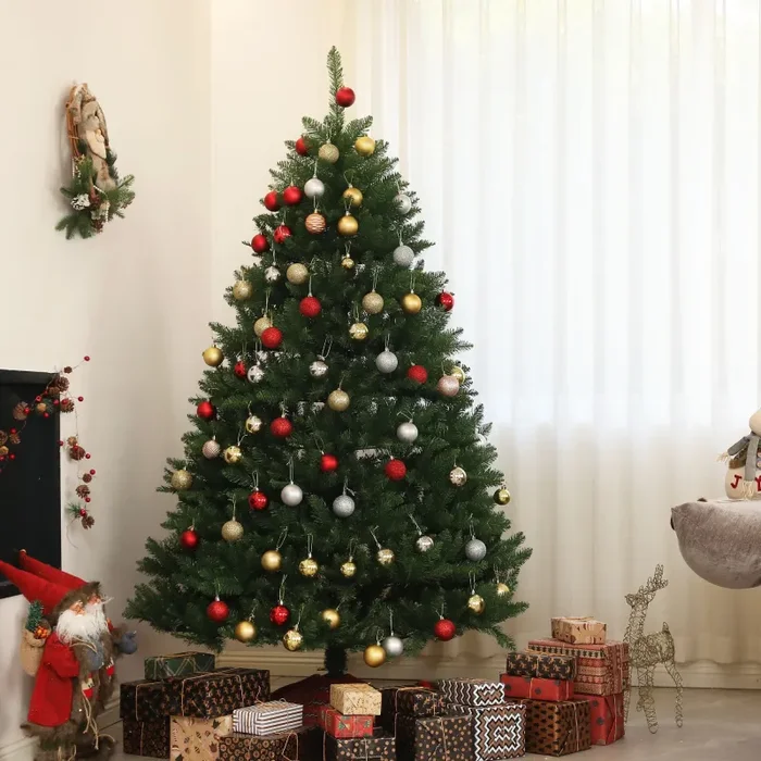 Albero di Natale Artificiale 195 cm 1838 Rami con Apertura Automatica Verde - immagine 2