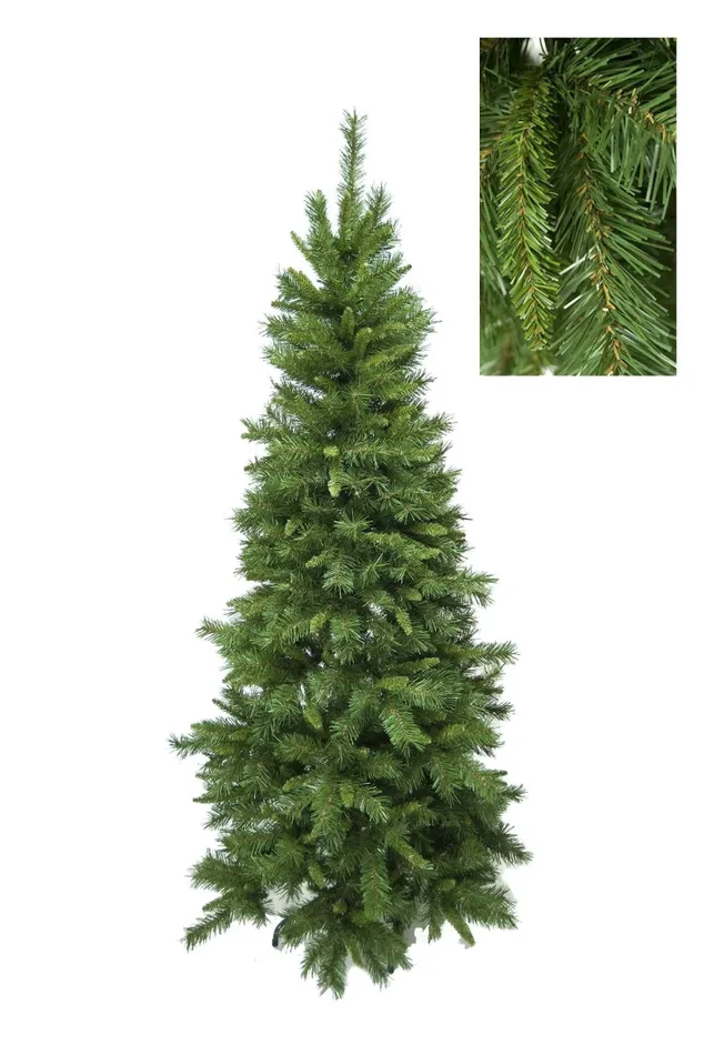 Albero di Natale Artificiale H198 cm Abete Mixed Slim 875 Tips Verde Online