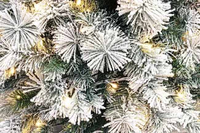 Albero di Natale Artificiale Innevato 180 cm 539 Rami con 210 LED Verde - immagine 2