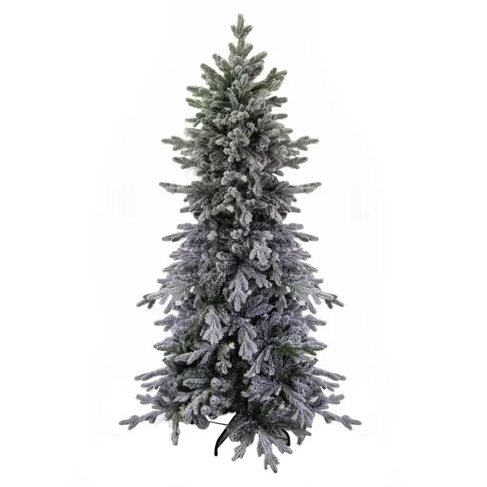 Albero di Natale Artificiale Innevato Grinch Slim Verde Varie Misure