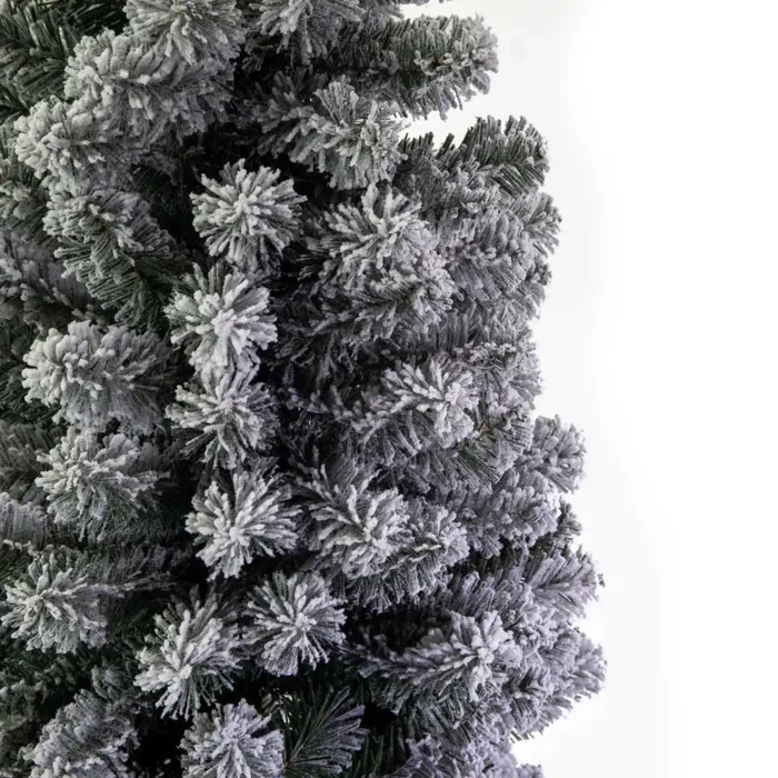 Albero di Natale Artificiale Innevato Monte Vettore Slim Verde Varie Misure - immagine 2