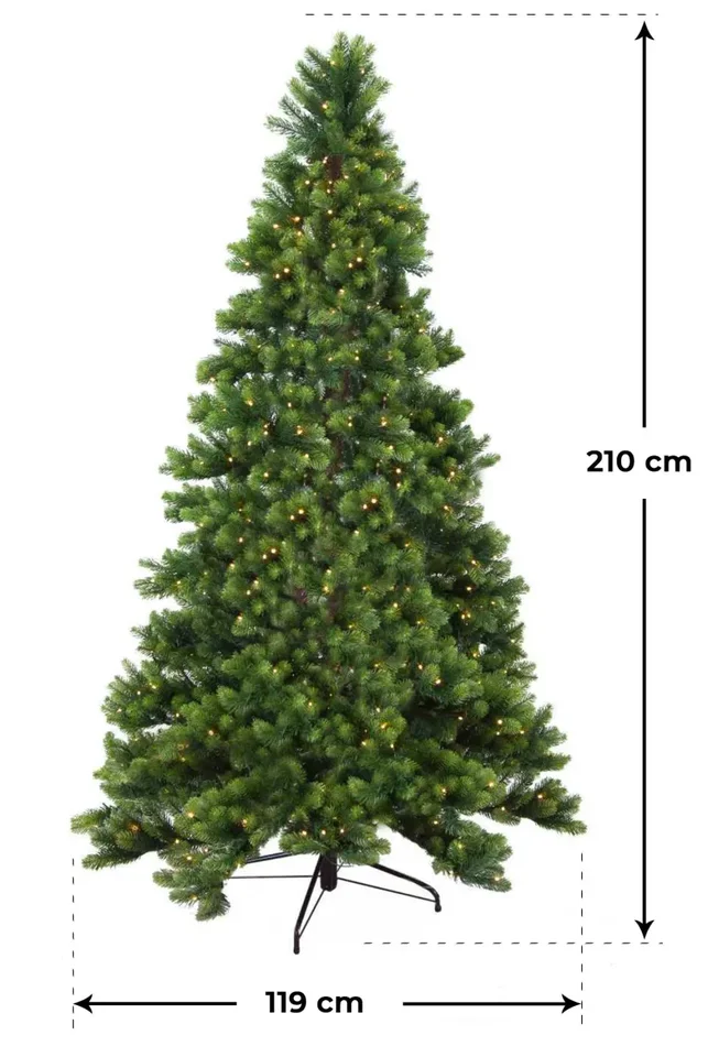 Albero di Natale Artificiale Monte Durando Verde Varie Misure Saldi - immagine 2