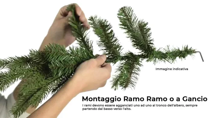 Albero di Natale Artificiale Pino Super Step Verde Varie Misure - immagine 3