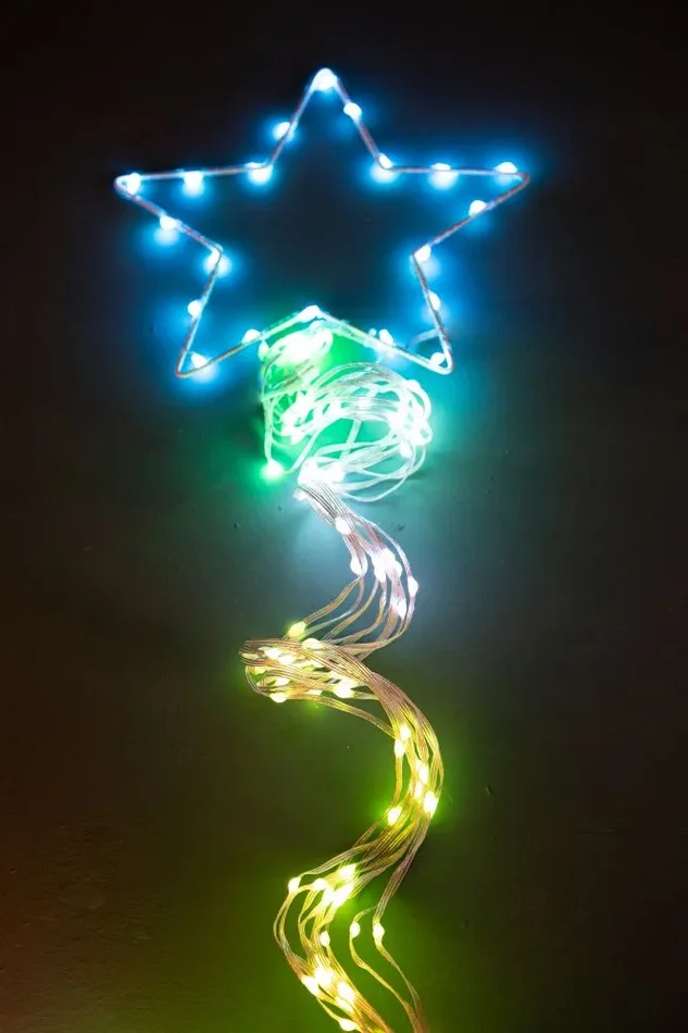 Albero di Natale Composizione Led 360 cm 32 Giochi di Luce da Esterno - immagine 2