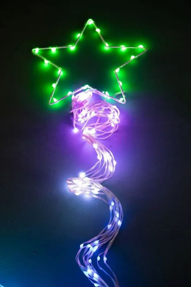 Albero di Natale Composizione Led 360 cm 32 Giochi di Luce da Esterno - immagine 3