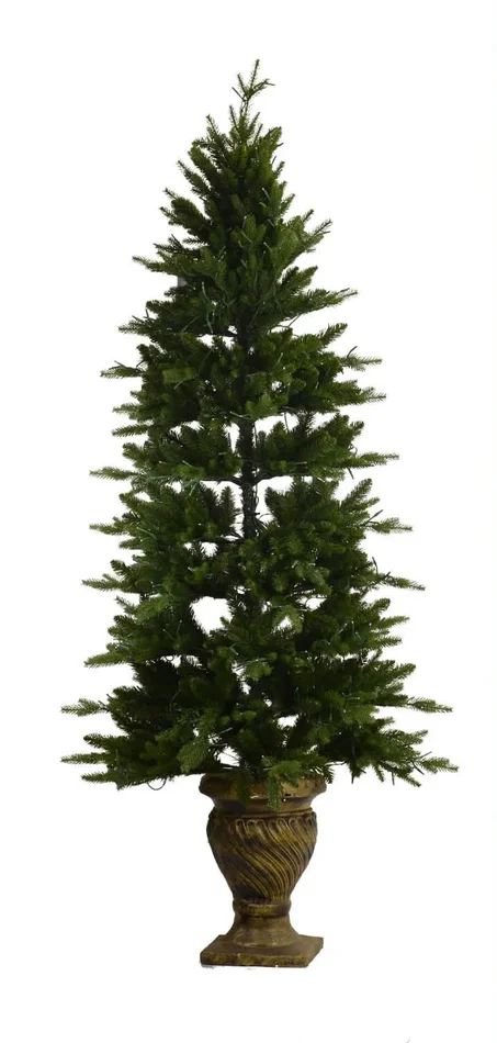 Albero di Natale Luminoso 600 LED H195cm Verde - immagine 2