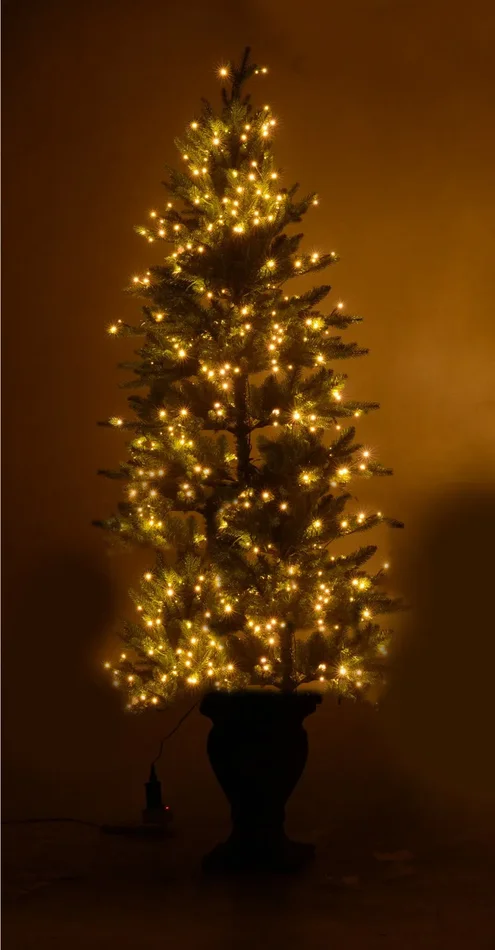 Albero di Natale Luminoso 600 LED H195cm Verde - immagine 3