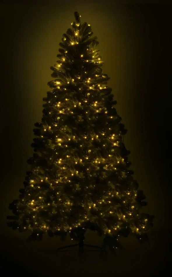 Albero di Natale Luminoso H210cm Monte Vettore Verde - immagine 3