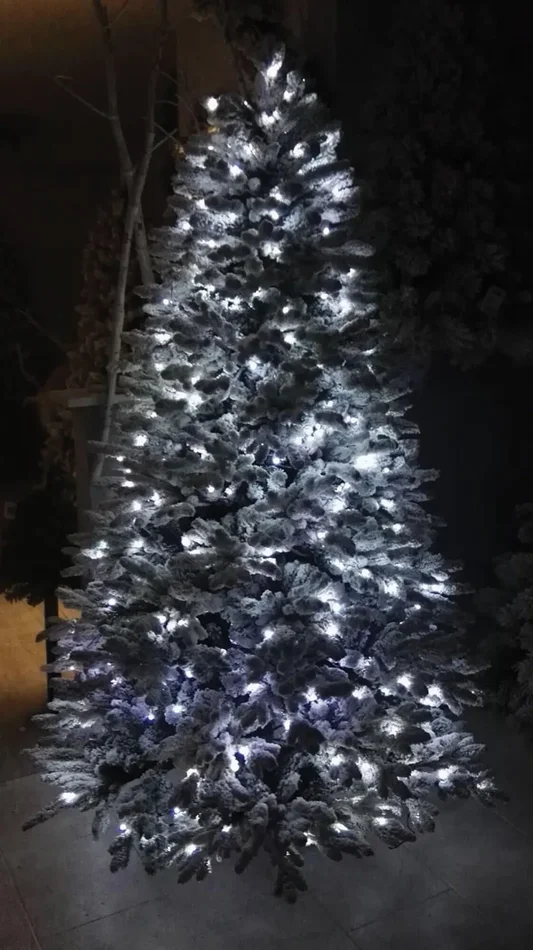 Albero Di Natale Luminoso Led Bianco Freddo Abetone In saldo - immagine 3