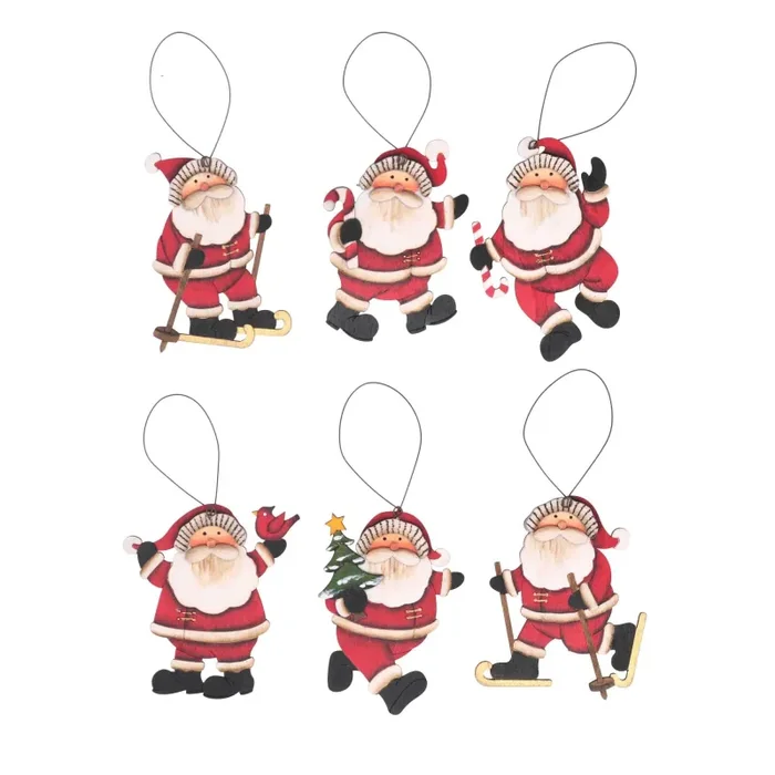 Albero espositore legno c/48 decorazioni base rettangolare cm 30x12xh53 - immagine 2