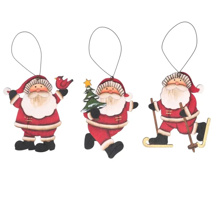 Albero espositore legno c/48 decorazioni base rettangolare cm 30x12xh53 - immagine 3