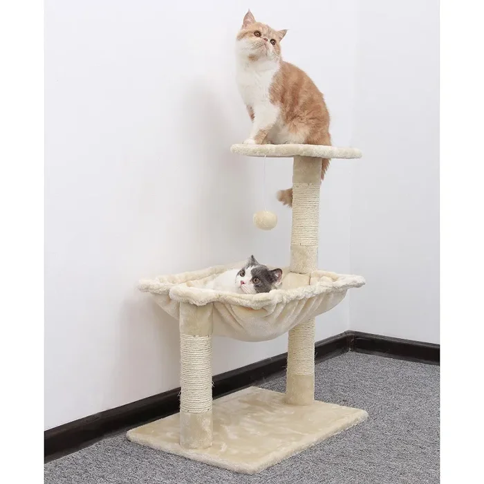 Albero Tiragraffi per Gatti H70 cm Rizzetti Garfield Beige - immagine 2