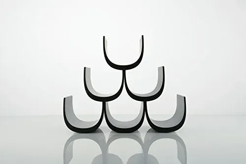 Alessi Noè GIA13 B Portabottiglie di Design in Resina Termoplastica, Nero - immagine 2