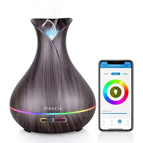 Alexa Diffusore di Aromi WiFi, Maxcio 400ML Profumatore Intelligente Oli…