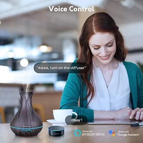 Alexa Diffusore di Aromi WiFi, Maxcio 400ML Profumatore Intelligente Oli… - immagine 3