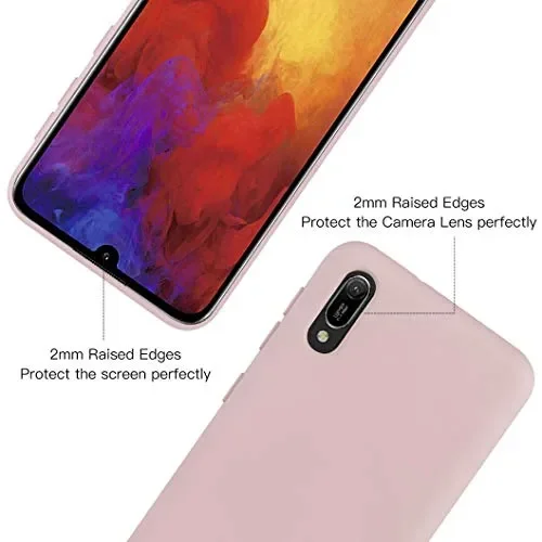 All Do Cover per Huawei Y6 2019,Pellicola Protettiva in Vetro Temperato, Rosa Fornitura - immagine 3