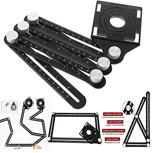 ALLOMN Righello di Misurazione Multi-angolo, Modello Angolazione… Moda