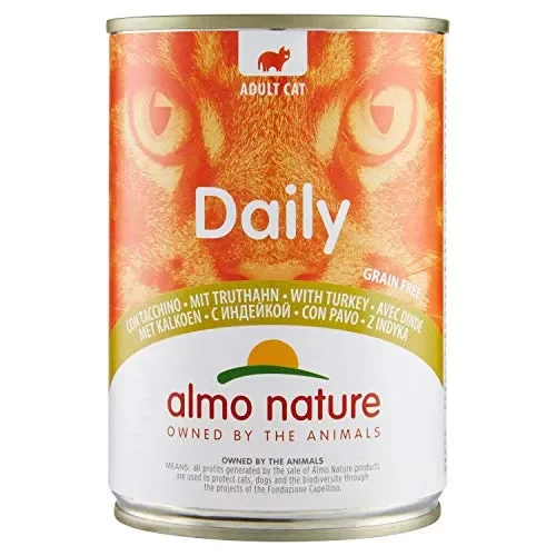 almo nature Dailymenu con Tacchino Umido Gatto Premium – Grain Free – 24×400…