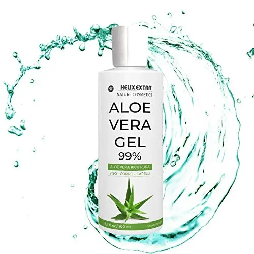 Aloe Vera Gel 100%, aloe vera gel puro e biologico. Per Viso, Corpo e… Vendita online - immagine 2
