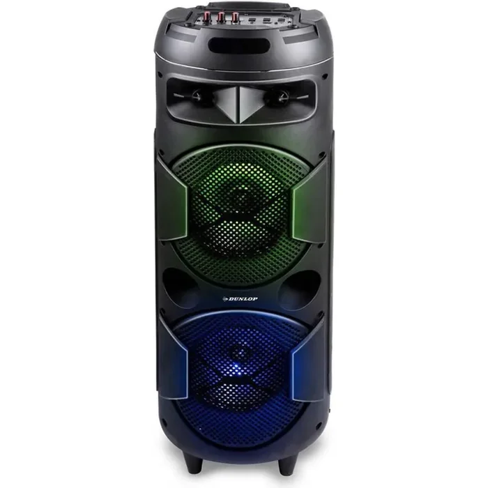 Altoparlante Cassa Speaker Bluetooth con Effetti Luce LED Portatile USB Aux MP3 Dunlop