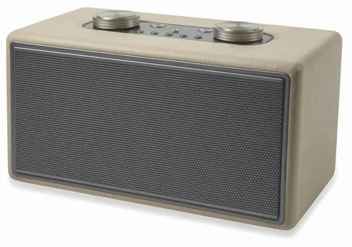 Altoparlante Speaker 80W Wireless con Radio in Similpelle Kooper Twist Ecrù Vendita online