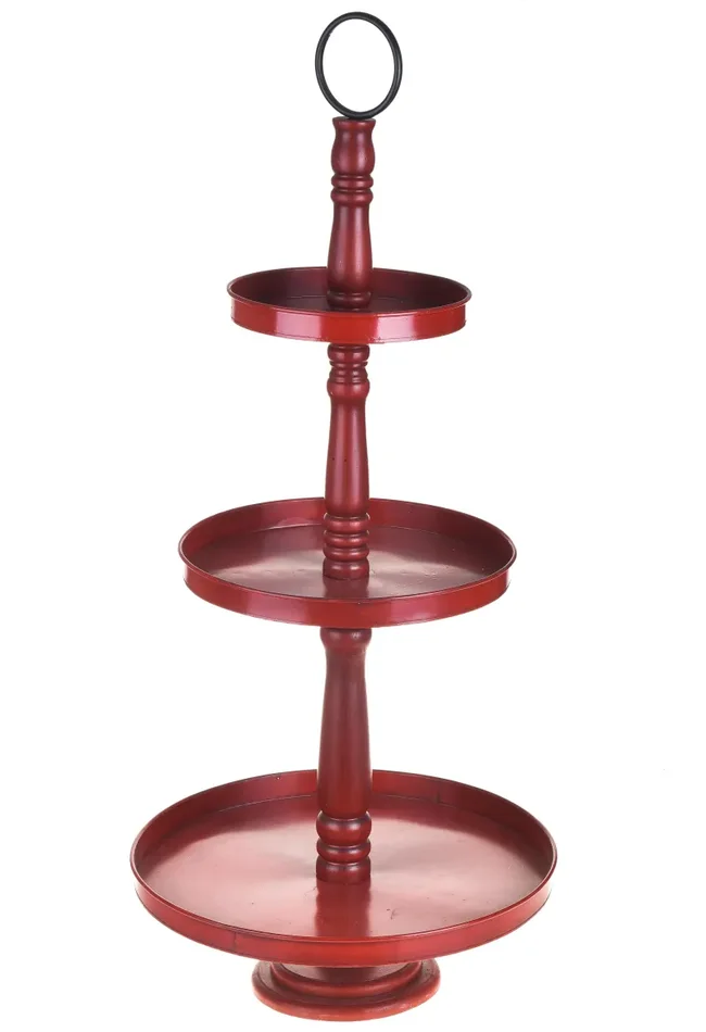 Alzata di Metallo Composta da 3 Piani H 10,3 cm