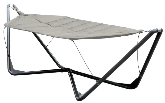 Amaca da Giardino 2,95×1,10×0,93m in Poliestere Vorghini Grigio