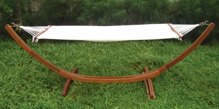 Amaca da Giardino con Supporto in Legno 3,2x1x1m Bauer Online ora