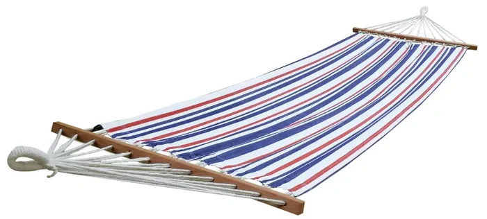 Amaca da Giardino in Cotone 91,5x300cm 120Kg La Siesta Sunrise Bianco e Blu