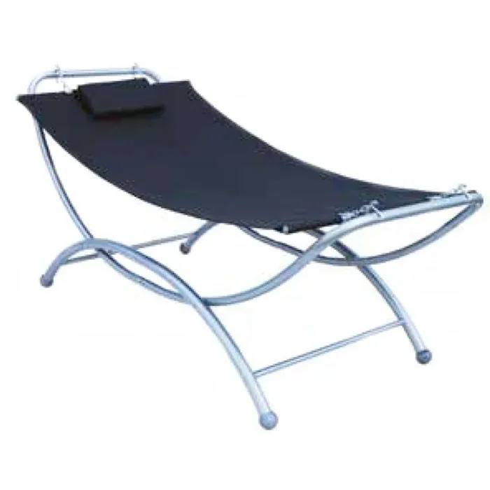 Amaca da Giardino in Ferro e Textilene Vorghini Hamm Nera Sconti