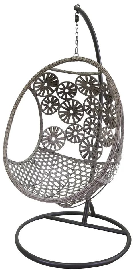 Amaca Dondolina da Giardino 116x100x200 cm Clinton Grigio Sconti - immagine 2